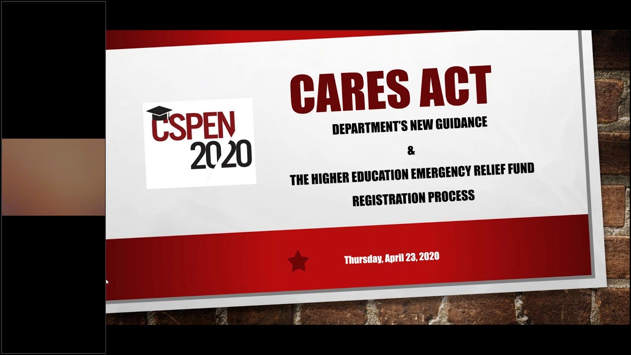 CARES Act   Navigating the Submission of Your Documents for  Student Higher Education Emergency Reli