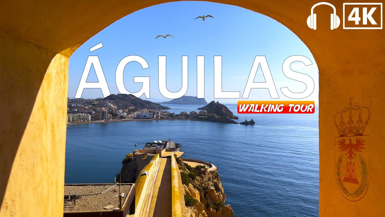 AGUILAS, Spain Walking Tour  🇪🇸  Relaxing Seaside Walk 2023 [4K 60 FPS].