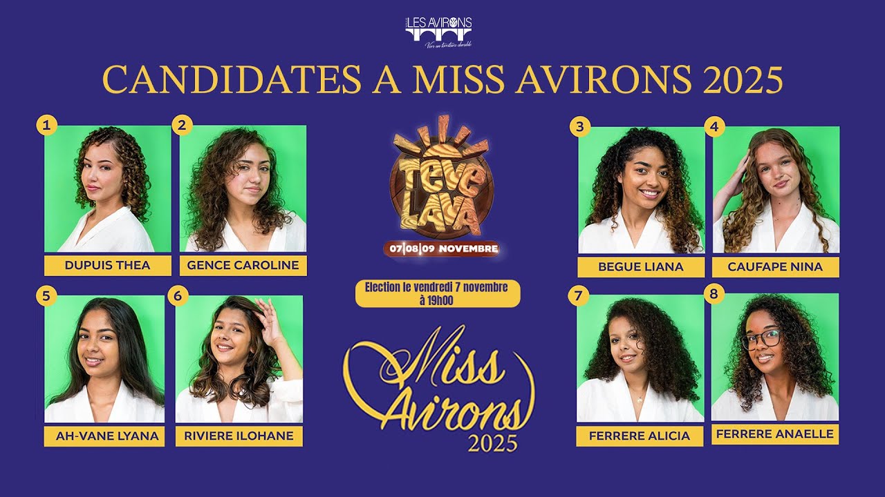 ✨Découvrez les candidates de Miss Avirons 2025 !✨