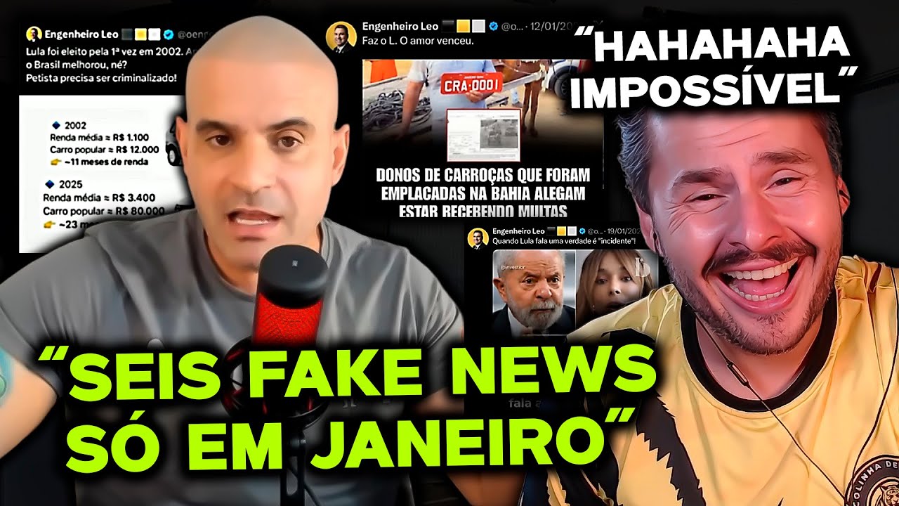 ENGENHEIRO LÉO É ACUSADO DE ESPALHAR FAKE NEWS KKKK