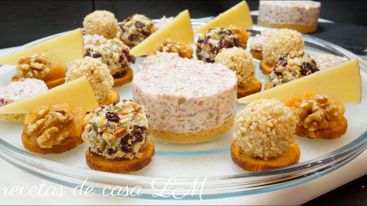 RECETA PARA NAVIDAD CANAPÉS o APERITIVOS FRÍOS prepara con antelación
