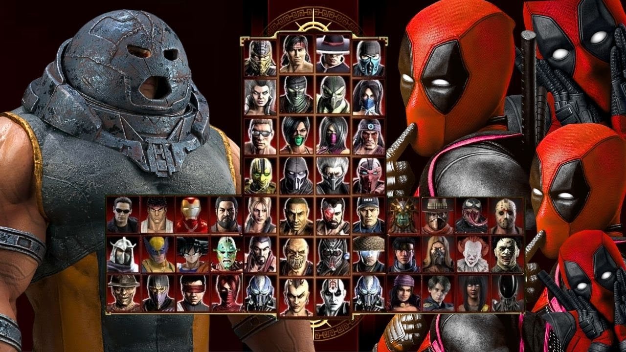 Mortal Kombat 9 - 1 JUGGERNAUT & 100 DEADPOOLS MOD - Expert Tag Ladder - Gameplay @(1080p) - 60ᶠᵖˢ ✔