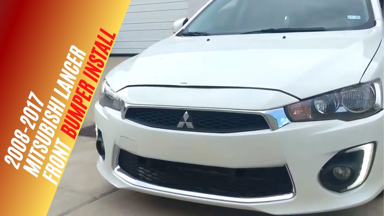 2016-2017 Mitsubishi Lancer Front Bumper Install,  Video 3 of 3