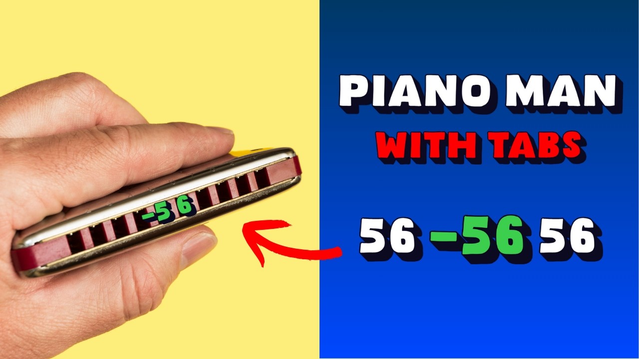 День 1 - Губная гармоника для начинающих - Учимся играть Piano Man #гармоника #урок