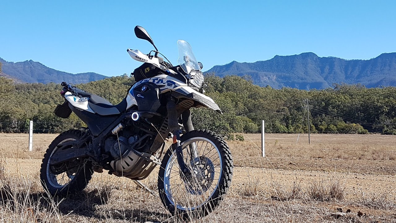 Flagstone Creek Rd East bound 2019 on a BMW G650 GS Sertao