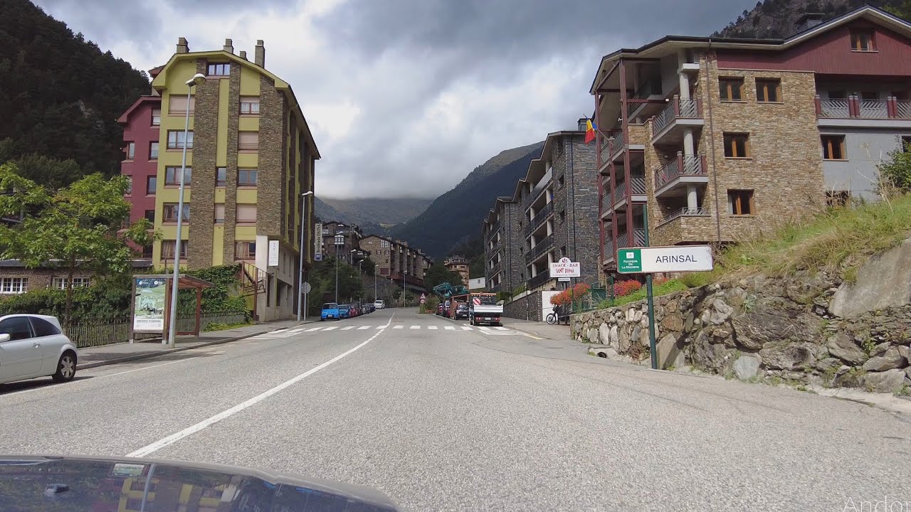 A short drive through La Massana and Arinsal, Andorra [4K]