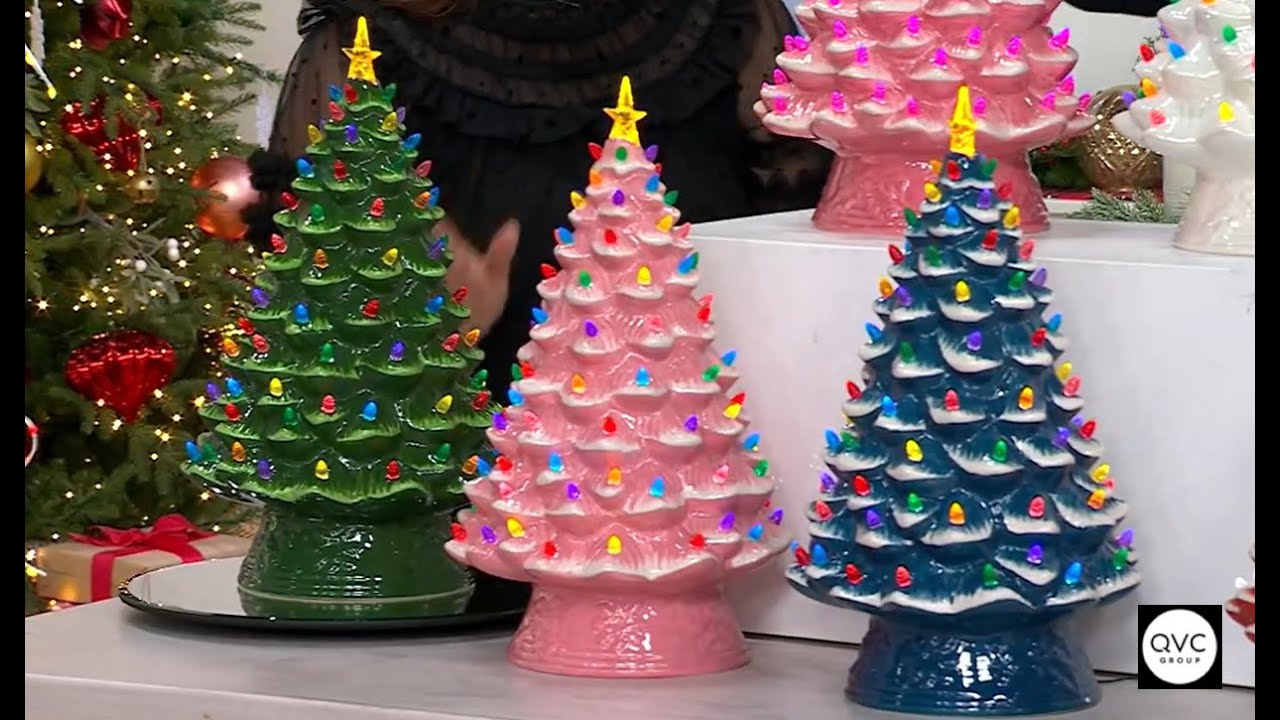 Керамическая ностальгическая ёлка Mr. Christmas, 18 дюймов | QVC