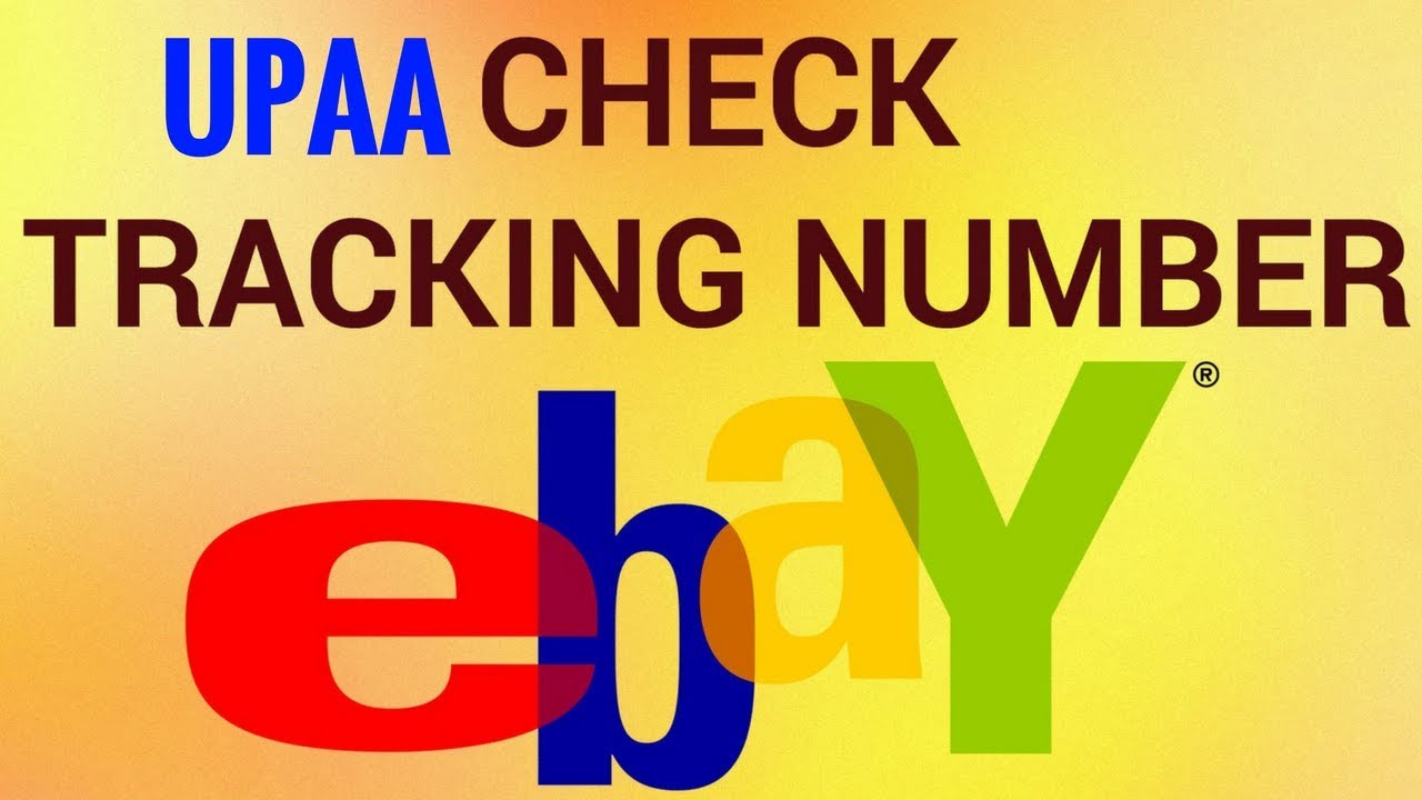 Check eBay UPAA Global Shipping Tracking Number