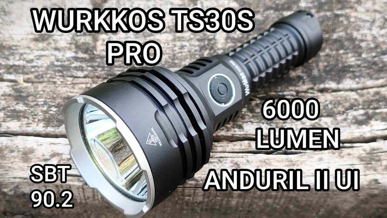 Wurkkos TS30S Pro Led Taschenlampe 6000 Lumen SBT90.2 Anduril II UI Test Review Flashlight Beamshots