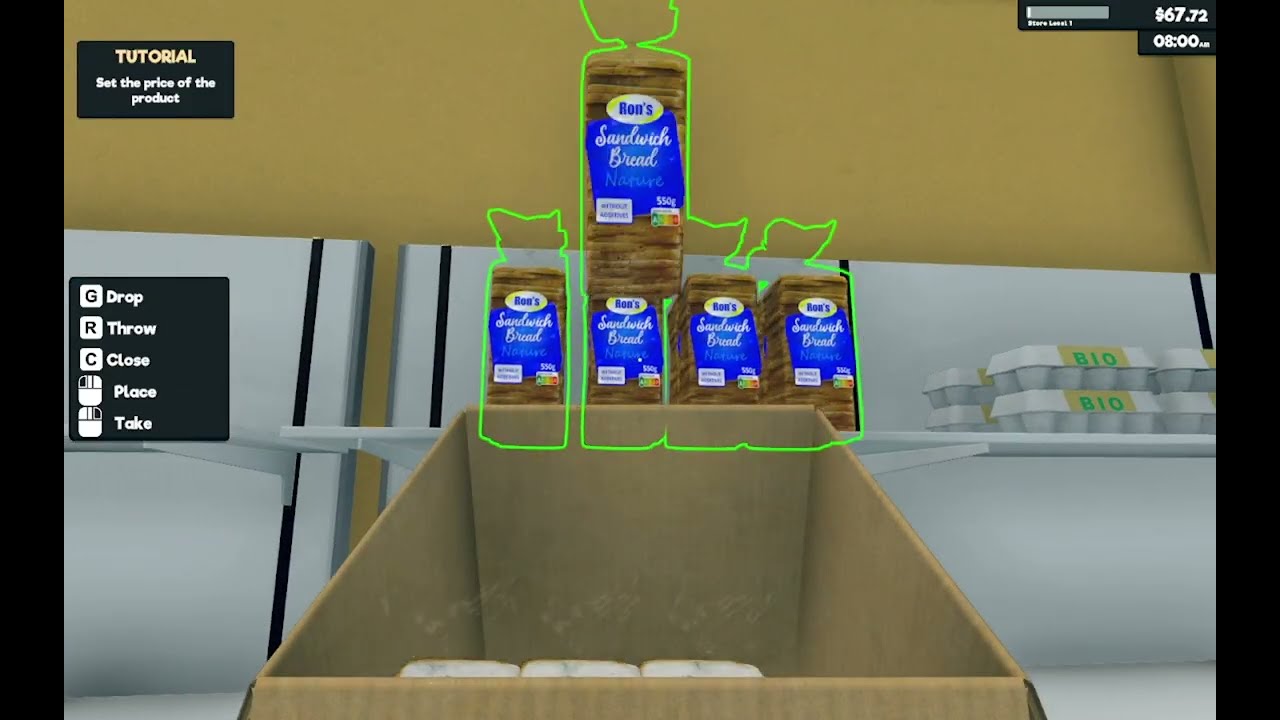 My first video | Supermarket Simulator | Sensei Gaming | #1