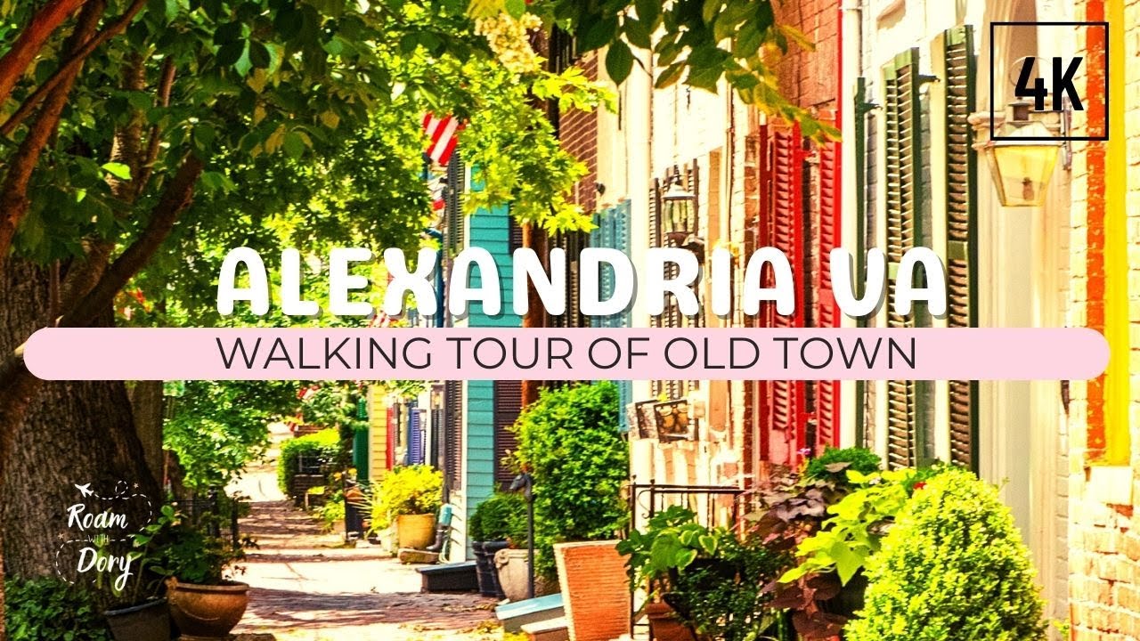 Winter Walking Tour of Old Town Alexandria: 4K (Narrated)