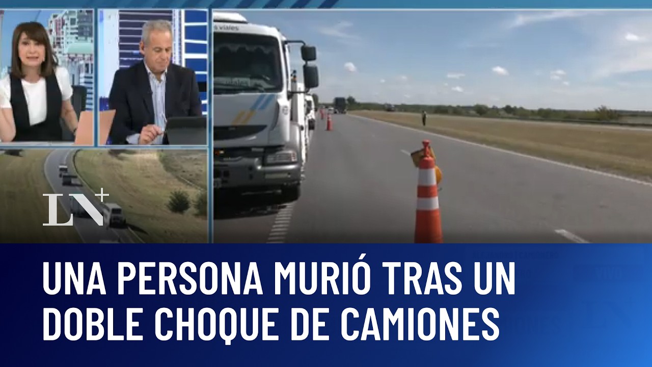 Trágico accidente en la Ruta 9: una persona murió tras un doble choque de camiones