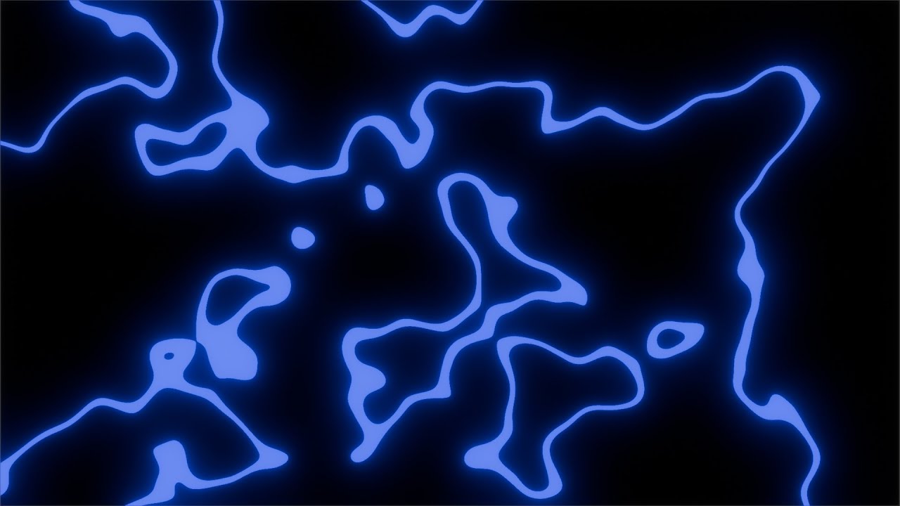 Infinite Glowy Blue and Black Abstract Loop Background Visuals | 2 Hours 4K 60fps