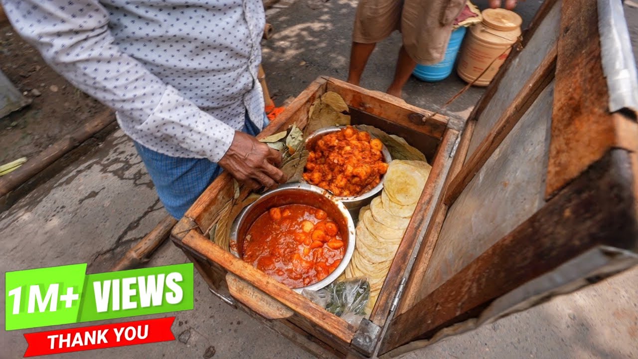Cheapest Food Of Kolkata | Dal Puri & Aloo Dum Rs.10/- | Street Food India