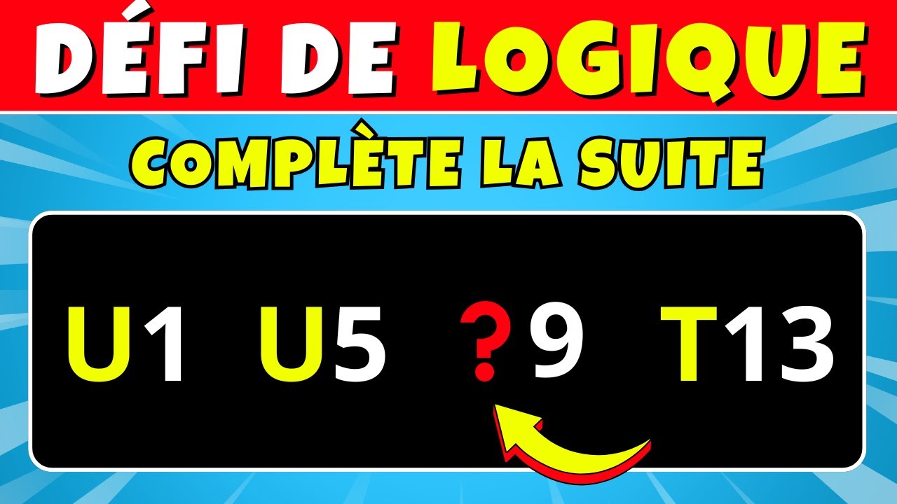 Défi PSYCHOTECHNIQUE: Trouve la Suite Alphanumérique 🔠🔢 #testdelogique #quizintelligence #testdeqi