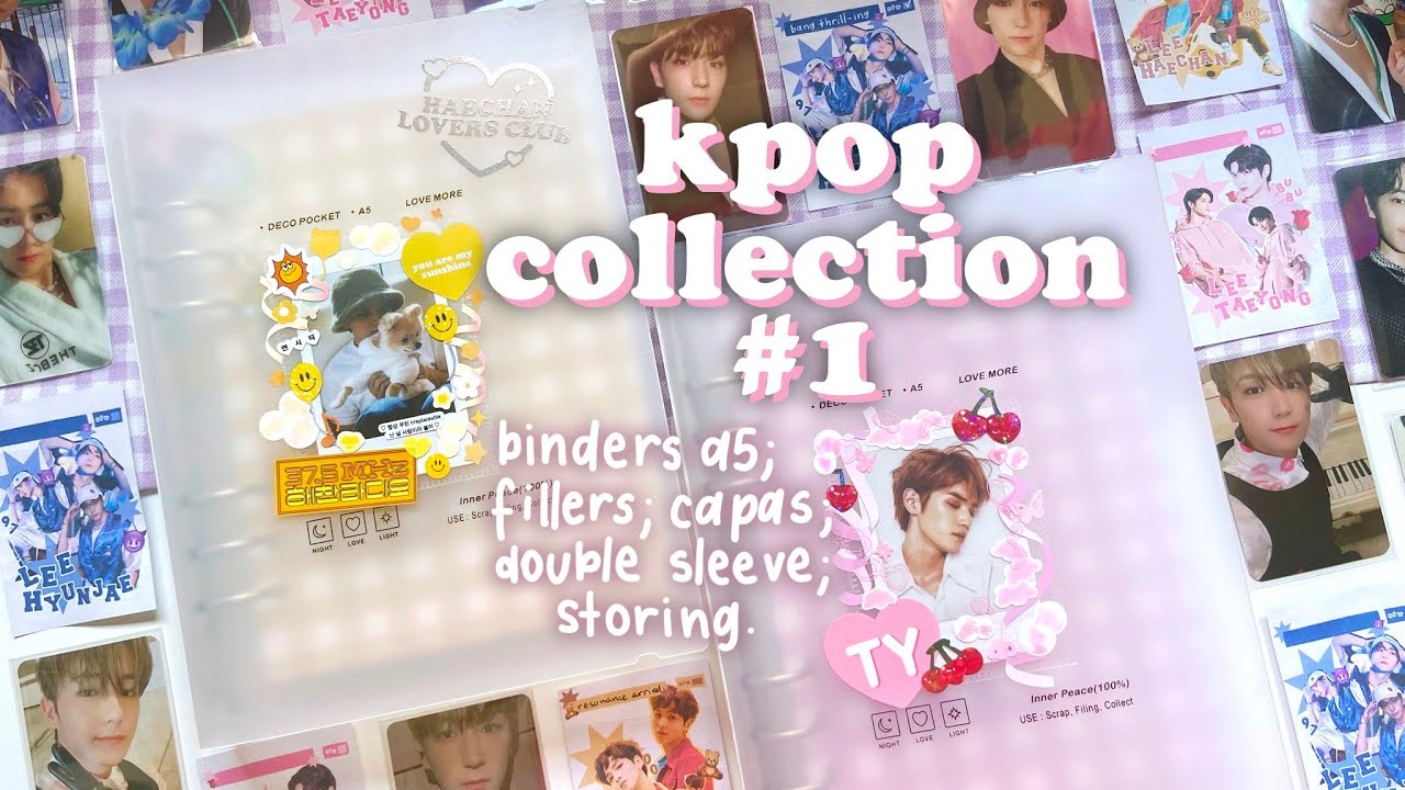organizando minha coleção de kpop: binders a5, capas, fillers, double sleeve, storing | daniela kang