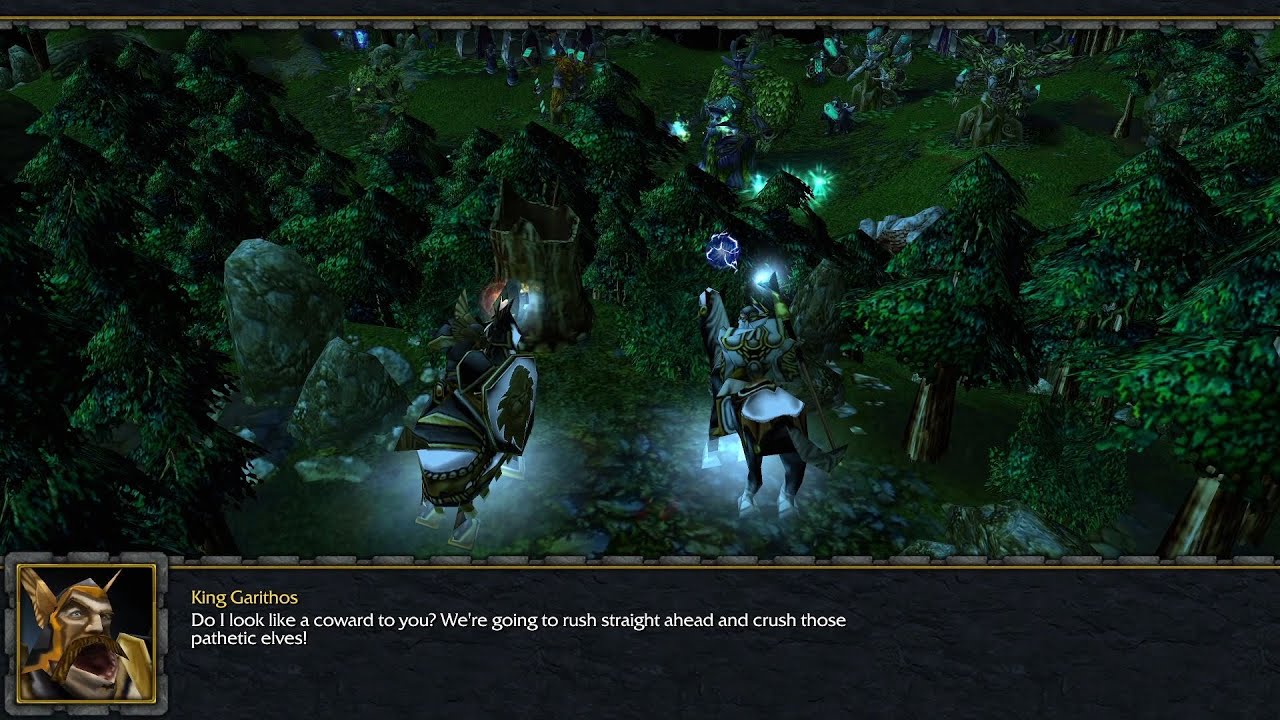 King Garithos invades Ashenvale to find a cure for Gilnean inhuman dogs