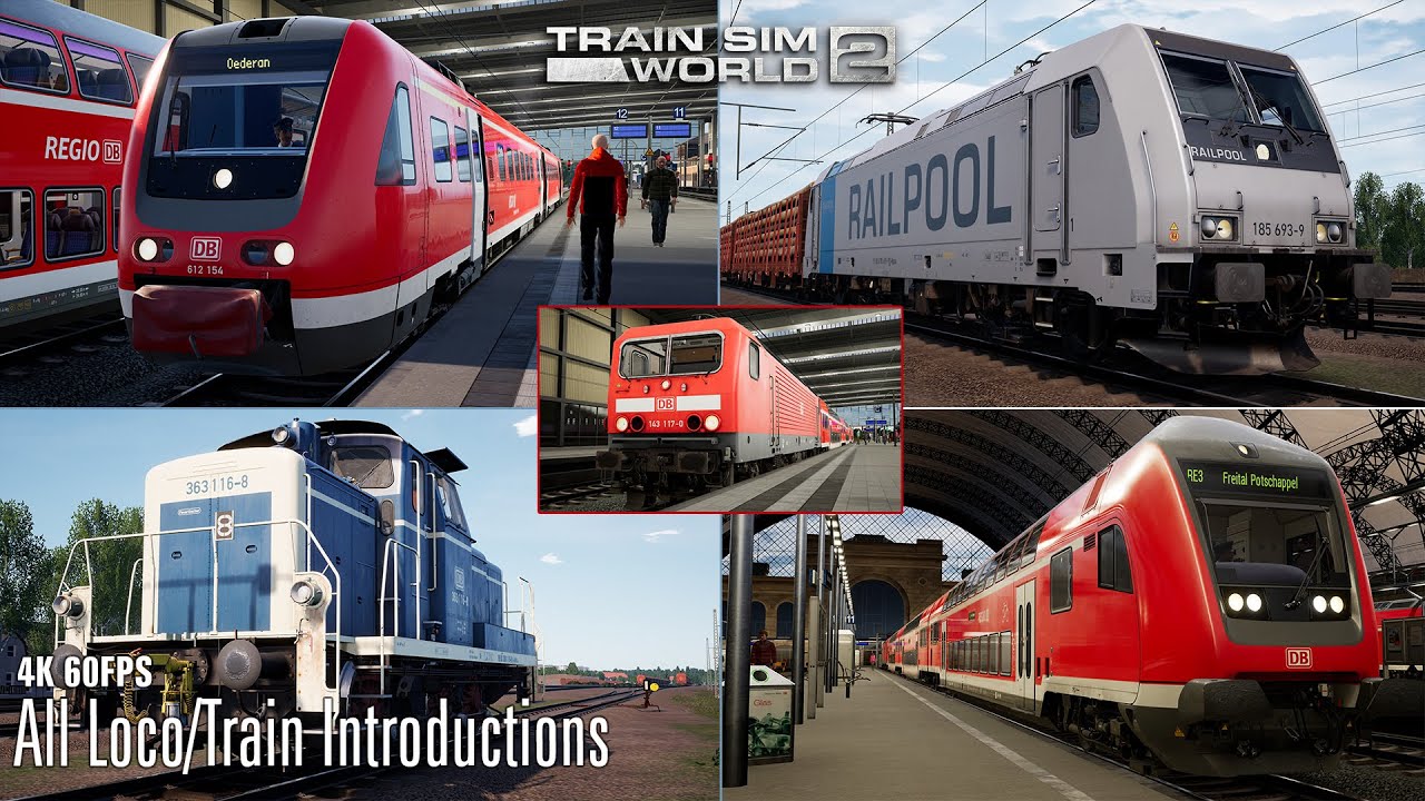 All Train/Loco Introductions - Tharandter Rampe - Train Sim World 2