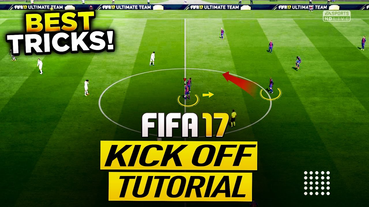 HOW TO SCORE GOALS DIRECTLY FROM KICK OFF IN FIFA 17 - BEST & MOST EFFECTIVE TECHNIQUE - TIPS