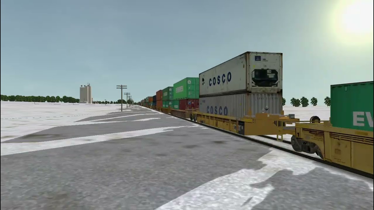 ORTS: High Speed UP C45ACCTE #7369 Repainted GEVO WB IG4TA-04 At Clinton, IA