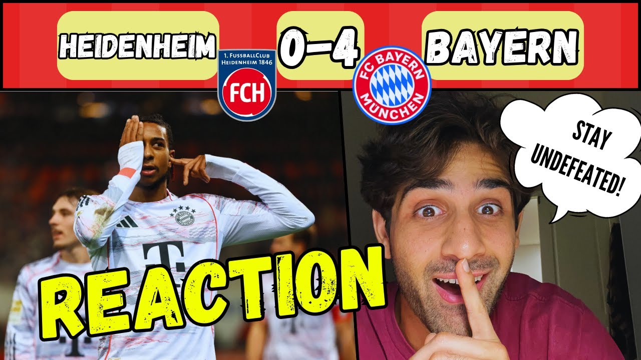 BAYERN MUNICH STAY UNDEFEATED & DESTROY HEIDENHEIM | Heidenheim vs Bayern Munich Reaction