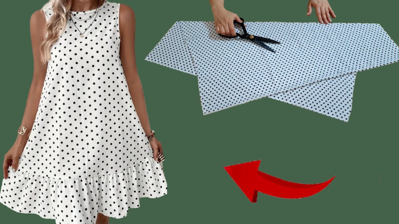 🌷 New Summer Trends ✂️ Very Easy Very Simple Design Dresses Size Fits All  New Idea Circular Dresses