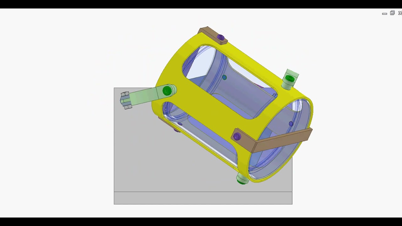 3D hand operated tumbler mixer