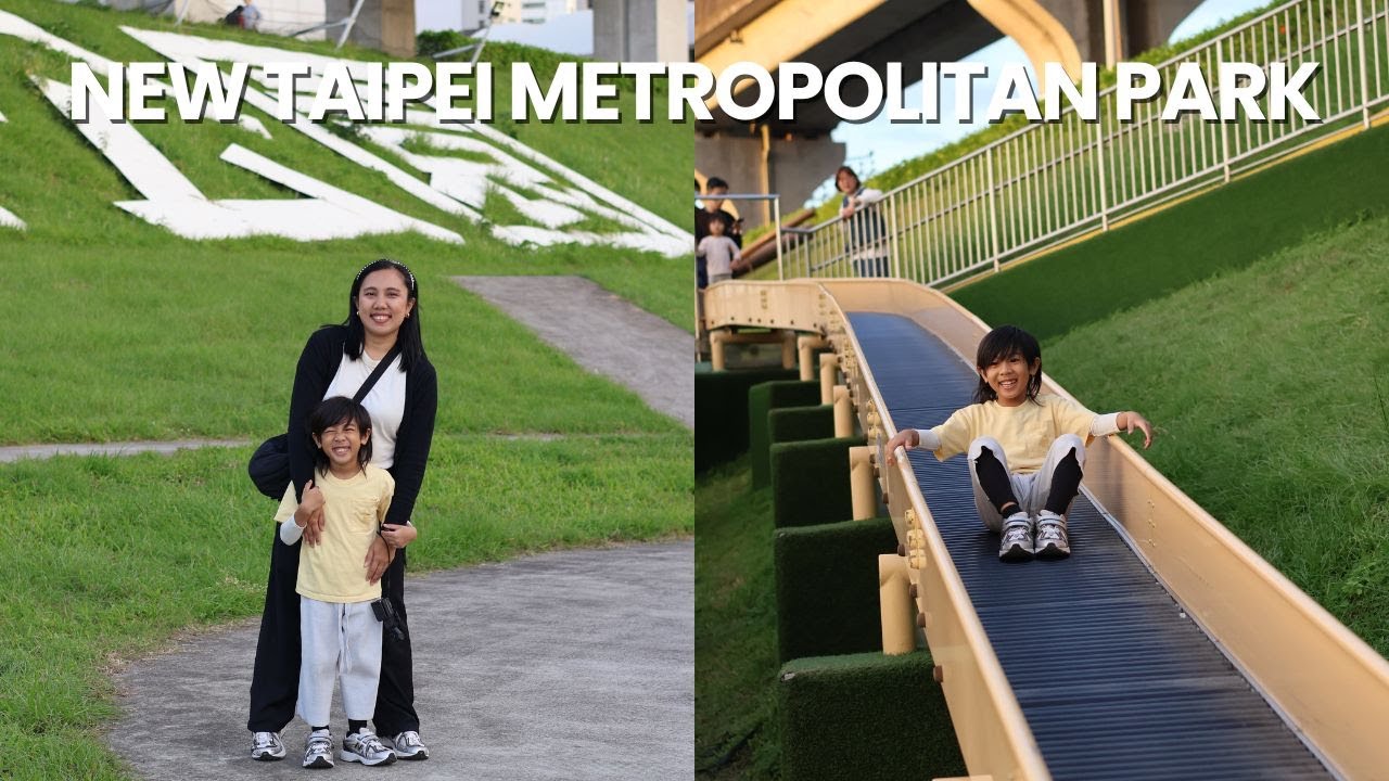 TAIWAN DAY 1 🇹🇼 New Taipei Metropolitan Park, Ximending Food Spots | We The TZN