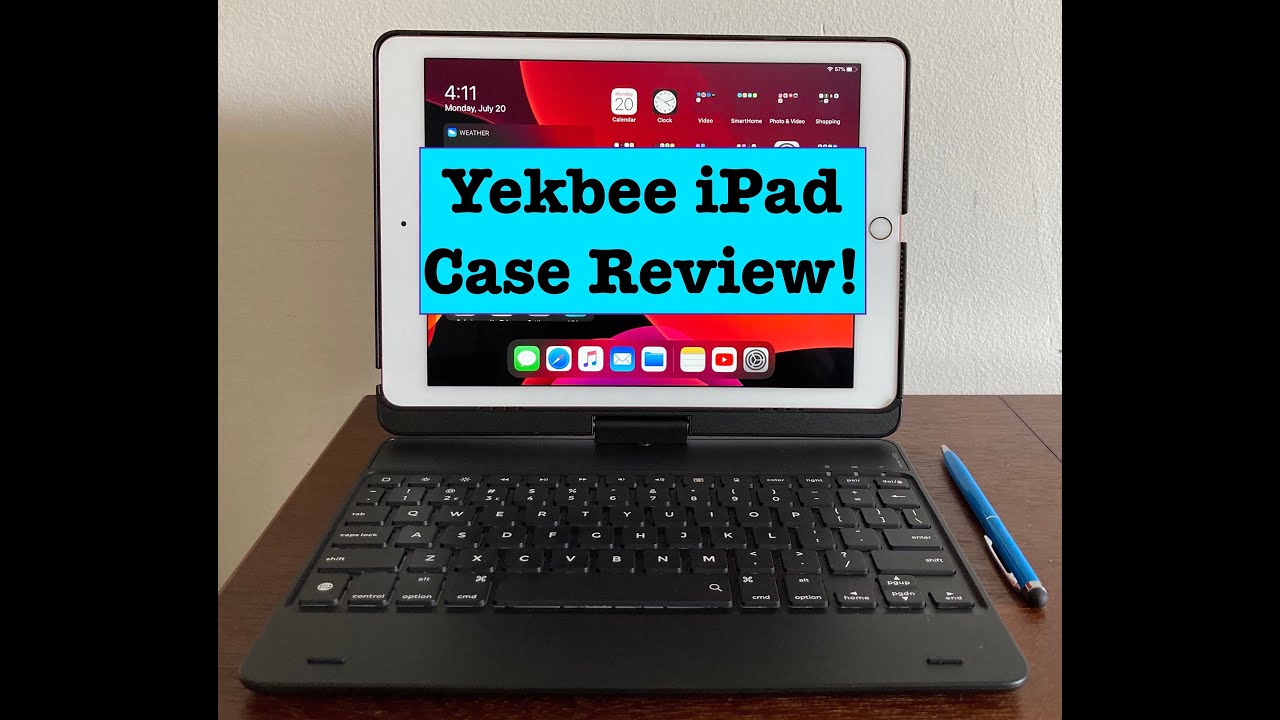YEKBEE (TYPECASE) iPad Keyboard Case Review! Rotatable, Bluetooth & Backlit