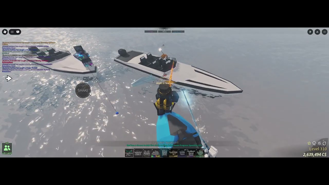 playing roblox fisch part one