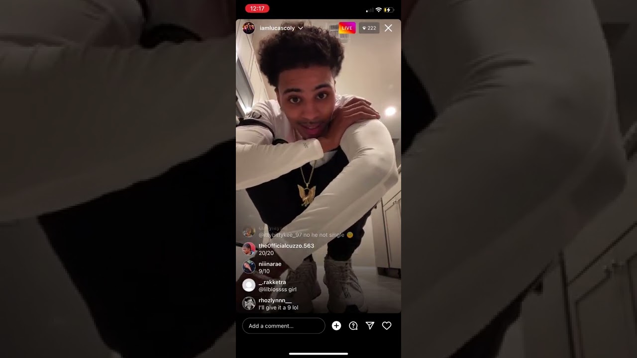 Lucas Coly IG Live 10/9/22
