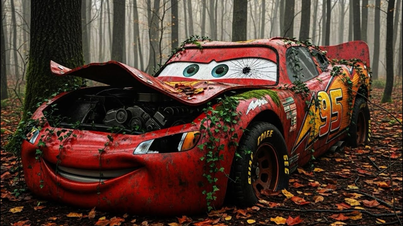 ASMR Car Restoration! Lightning McQueen Found Abandoned in the Deep Forest - Full Rebuild