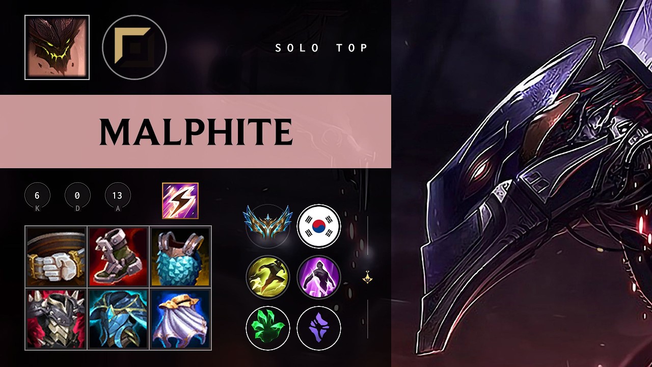 Malphite Top vs Irelia - KR Challenger Patch 26.08