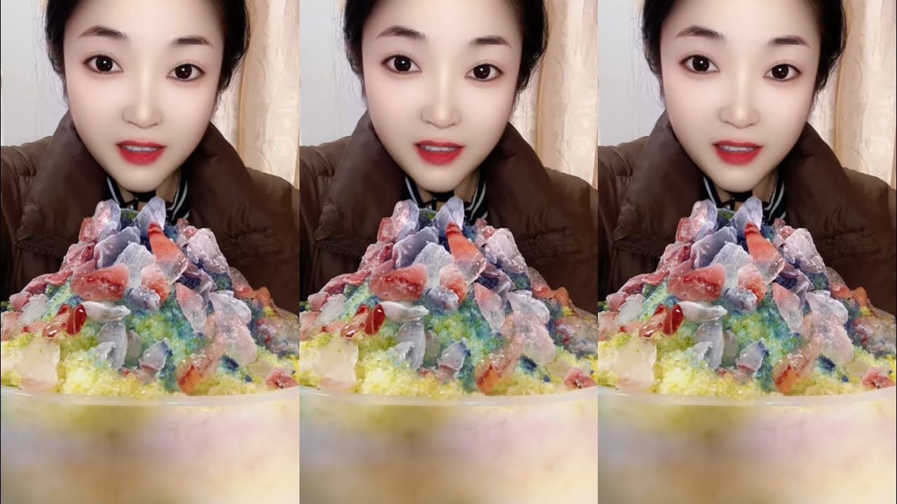ASMR ICE EATING / ASMR MUKBANG ICE EATING SOUNDS FROM THE FROZEN WATER