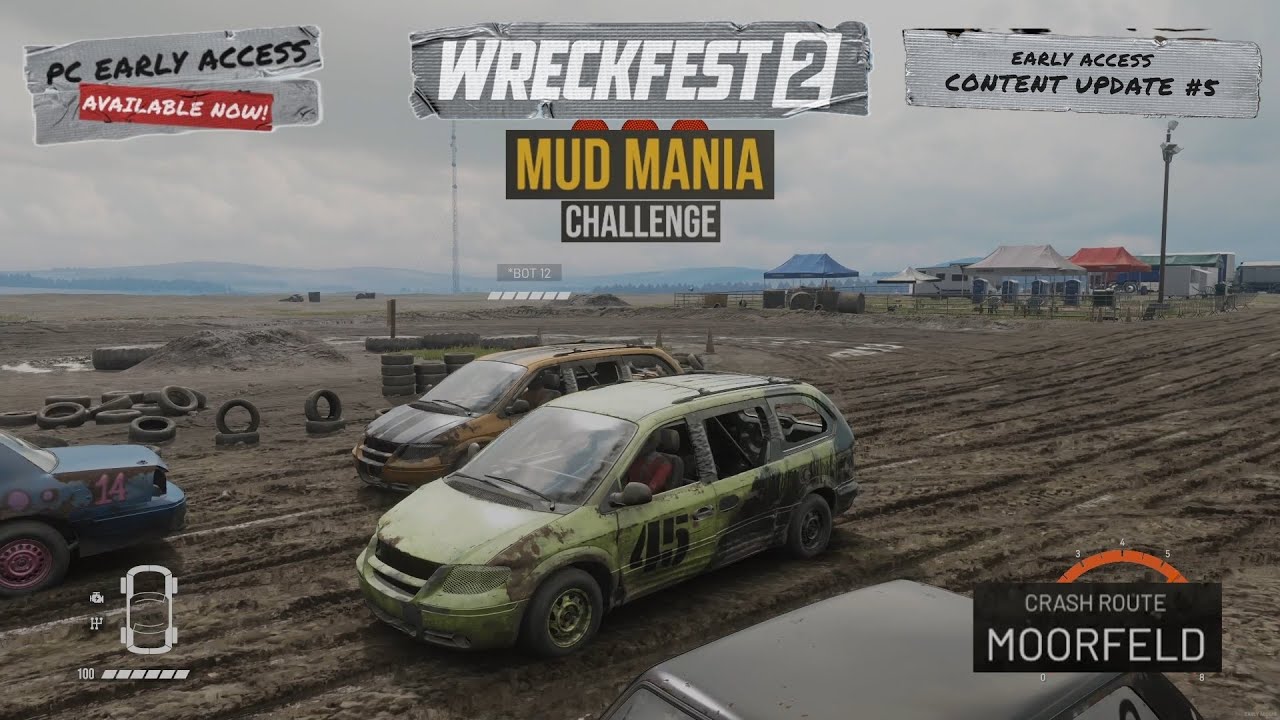 WRECKFEST 2 - Mud Mania Challenge - Moorfeld (Crash Route) - Grandstar