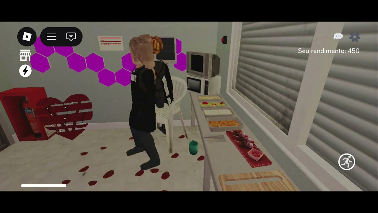 Jogando jogo de terror