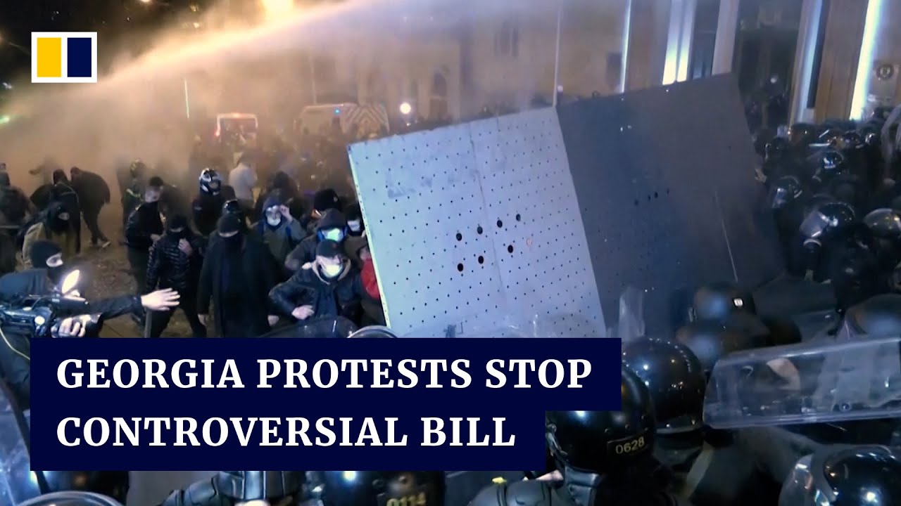 Georgia withdraws &lsquo;foreign agents&rsquo; bill following 2 days of large-scale protests in Tbilisi