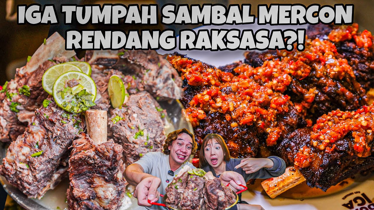 PERTAMA KALI COBA IGA MERCON BUMBU RENDANG RAKSASA?! UNTUK SULTAN NIH BOSS