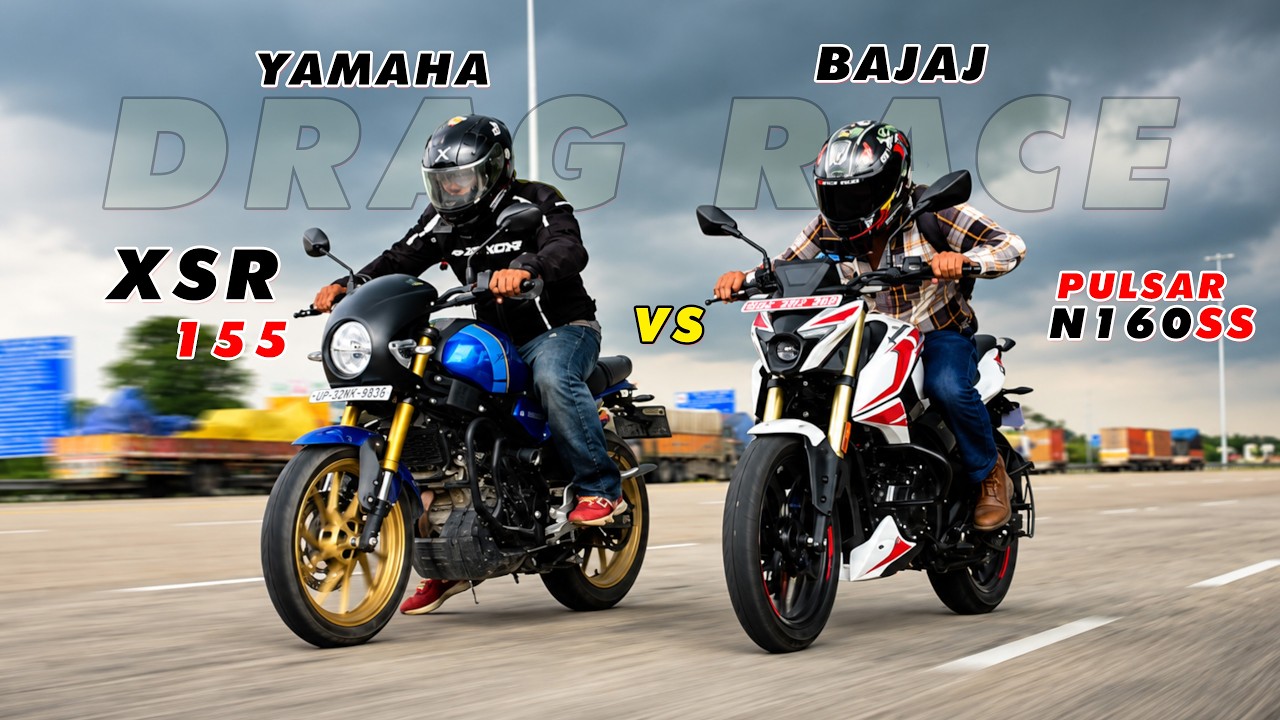 2026 Bajaj Pulsar N160 SS vs Yamaha XSR 155 DRAG RACE! The Winner Will SURPRISE You 😱