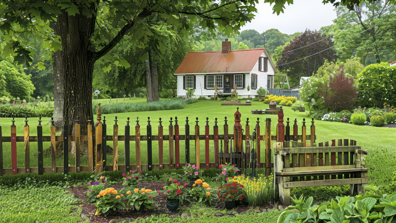 Unique Upcycled Fence Decor Ideas to Add Rustic Elegance to Your Farmhouse Garden This Year