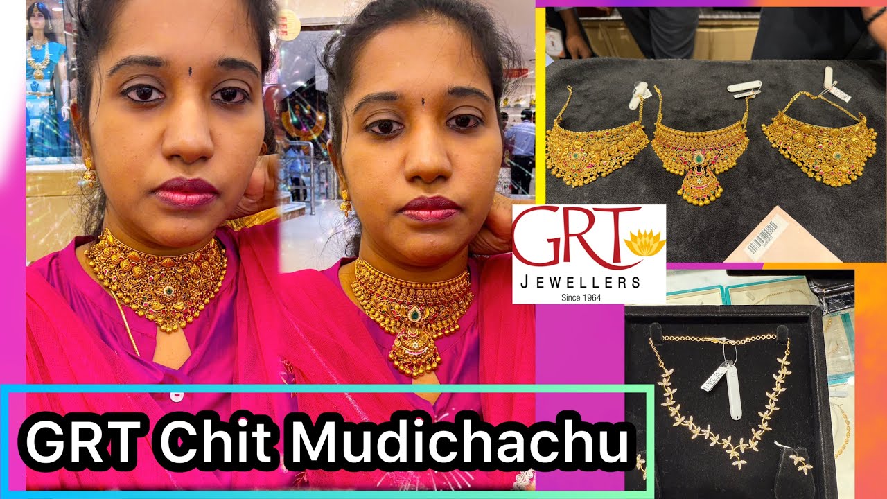 Latest grt Haram and Necklace collection/ Grt gold jewellery collection#grt #grtgold #gold #shopping