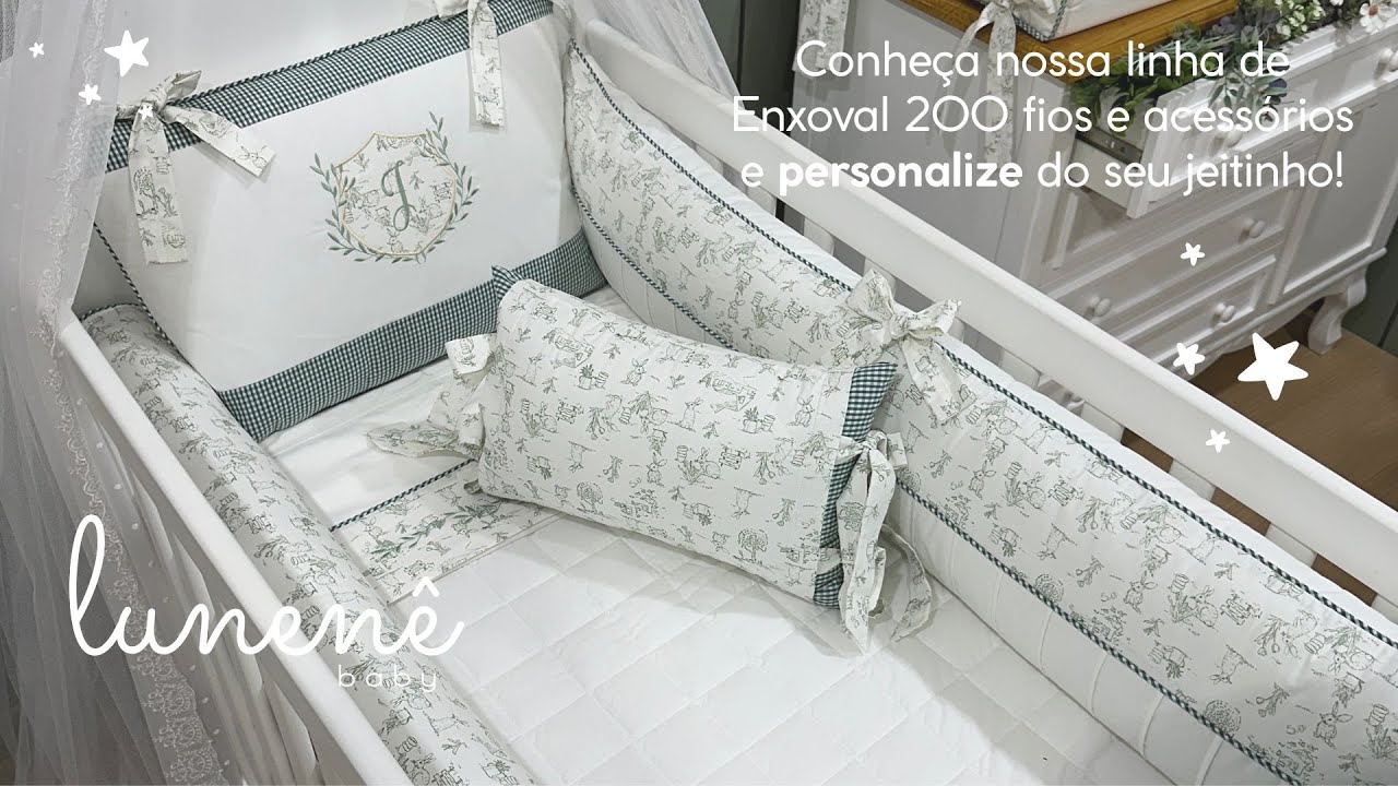 Conheça nossa linha de Enxoval 200 fios e acessórios e personalize do seu jeitinho!