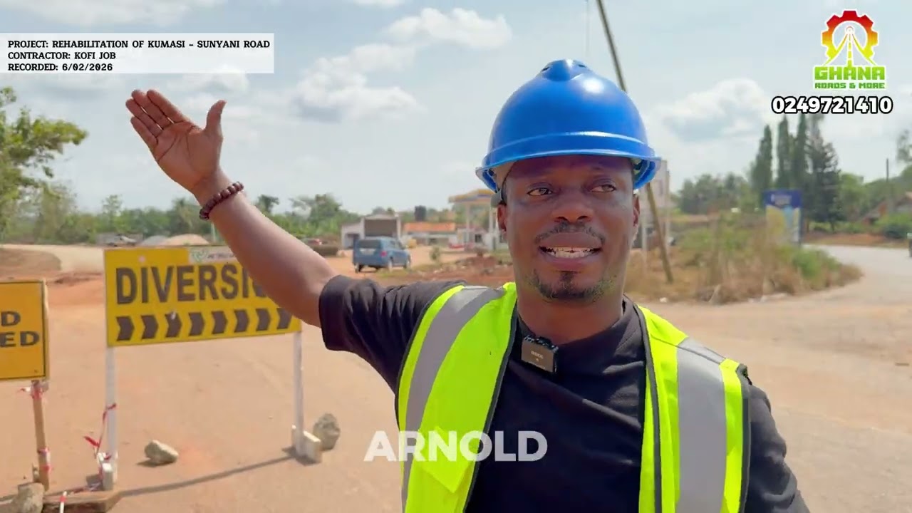 КРУПНЫЕ РАБОТЫ НА ДОРОГЕ СУНЯНИ: Таков ход работ на дороге Кумаси — Суняни, начиная от MOGPA.