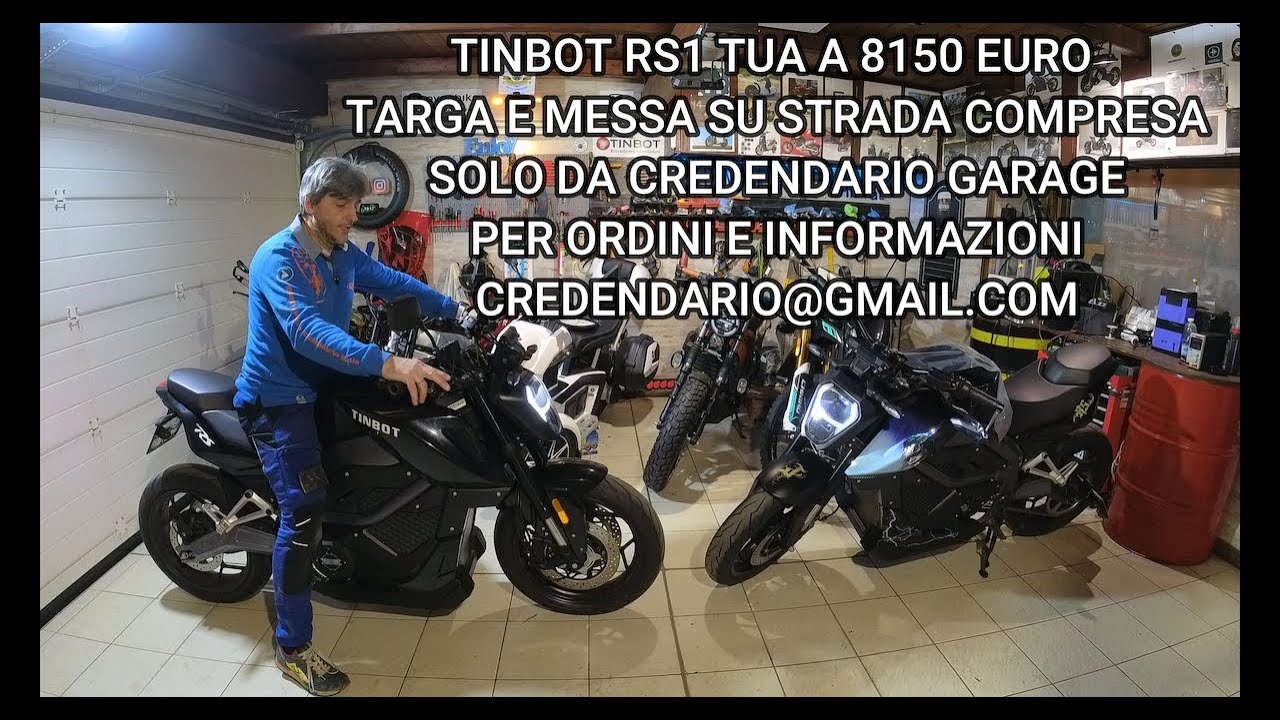 TINBOT RS1 alcune caratteristiche con piccolo giro su strada e test top speed