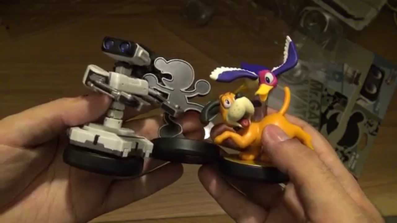 [4K] Unboxing amiibo Retro 3-Pack (R.O.B., Mr. Game & Watch, and Duck Hunt)