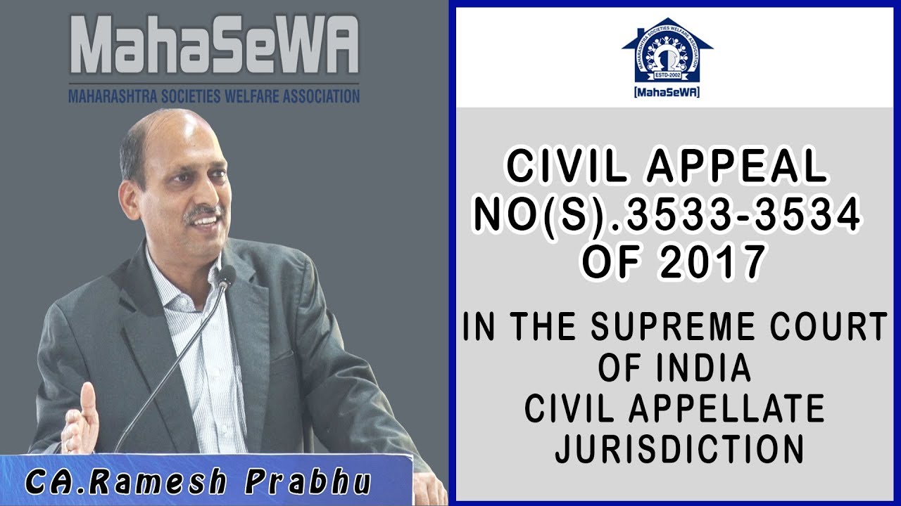 SUPREME COURT OF INDIA CIVIL APPELLATE JURISDICTION | CA.Ramesh Prabhu