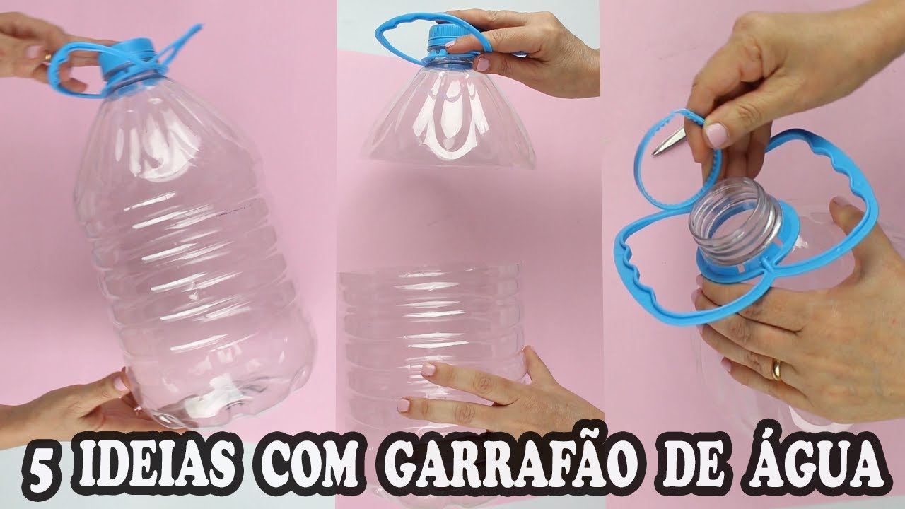 5 IDEIAS USANDO GARRAFÃO DE ÁGUA - GASTANDO POUCO