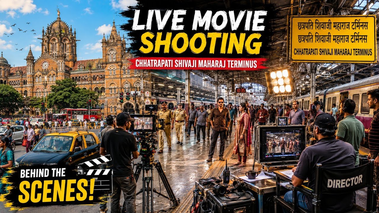 Aise Hoti Hai Movie Ki Shooting | Live TV Show Shooting | Mumbai CSTM VT Station