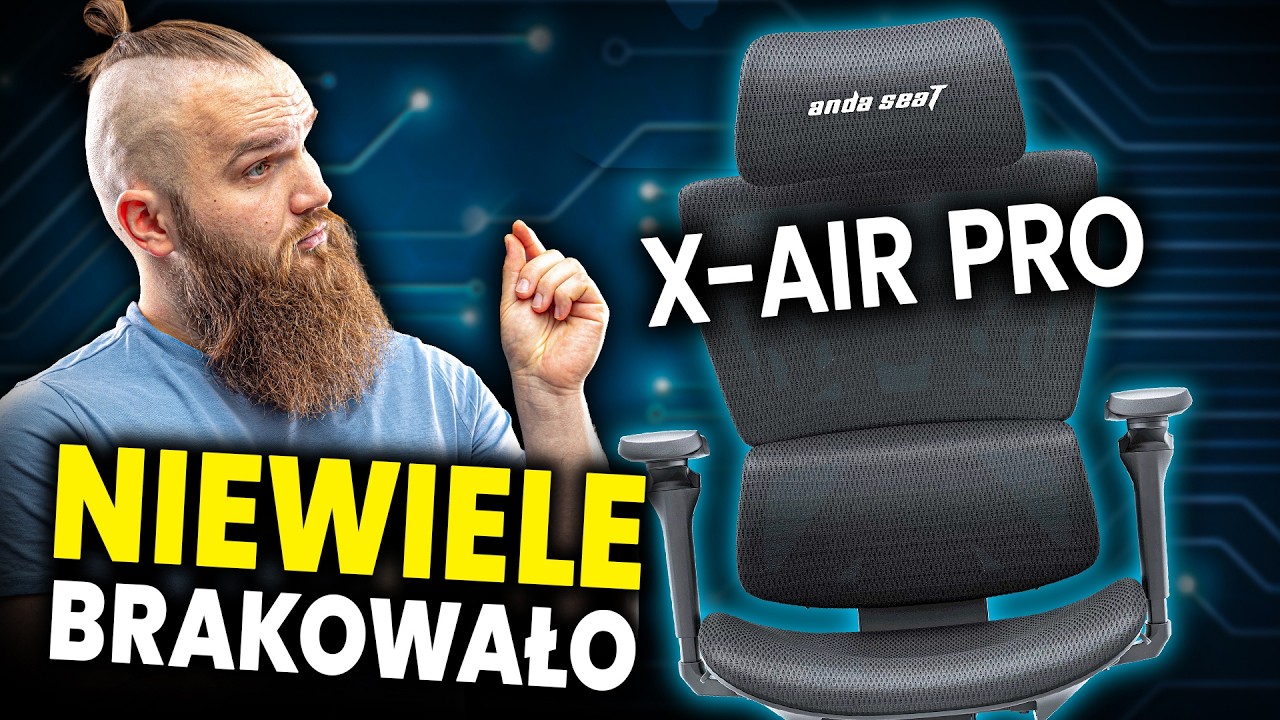 ERGONOMICZNY fotel gamingowy z jednym minusem? 🙄 Anda Seat X Air Pro