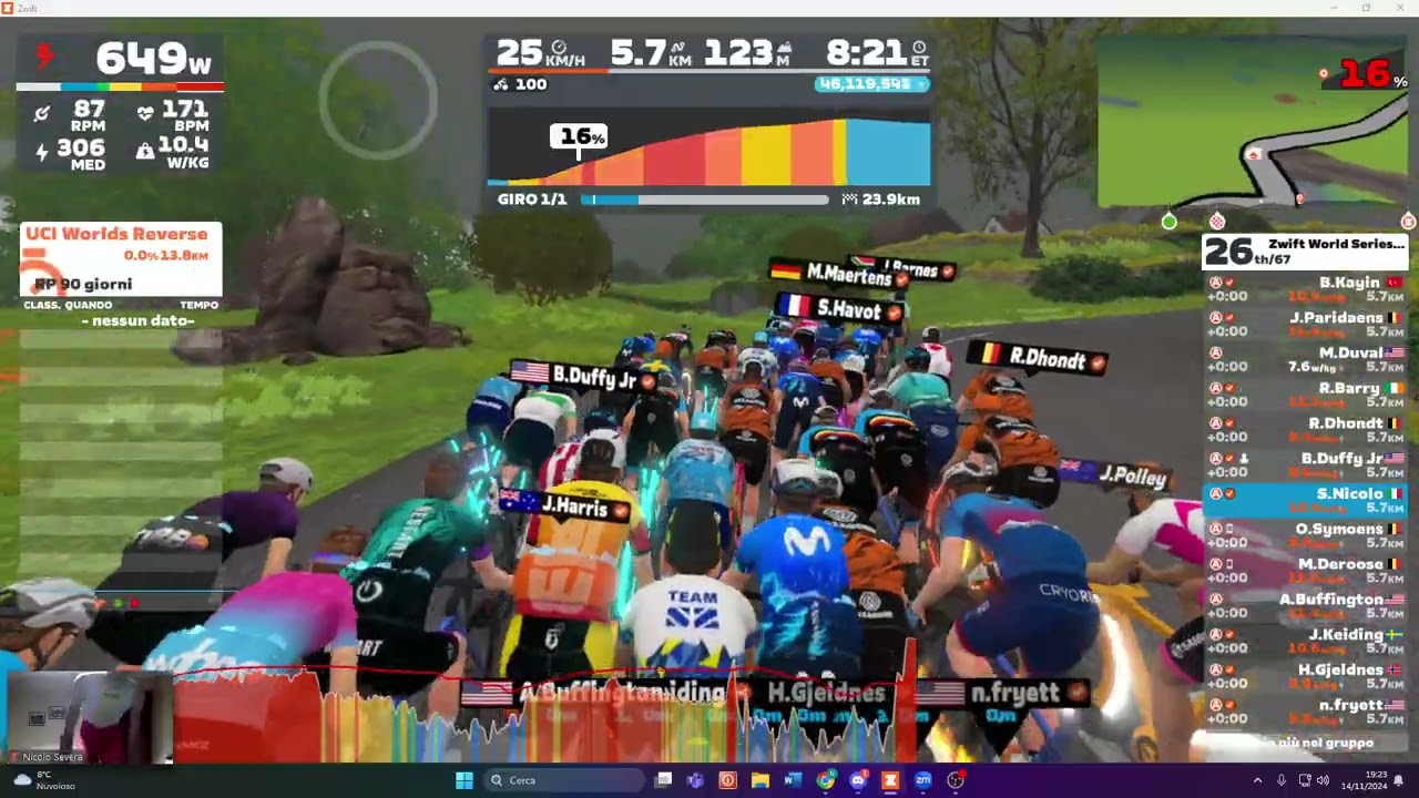 Zwift - Race: Zwift World Series // Men's Elite Race 3 (A) on Yorkshire Double Loop in Yorkshire